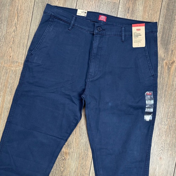 Levi's Other - Levis XX Chino Standard Taper Stretch Navy Blue Pants Mens 36x32 85226-0052 NEW